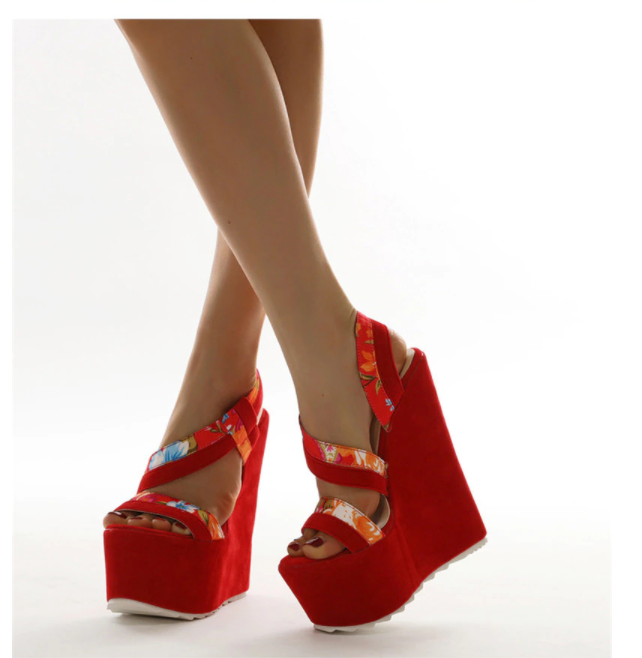 Red Bohemian Women Shoes