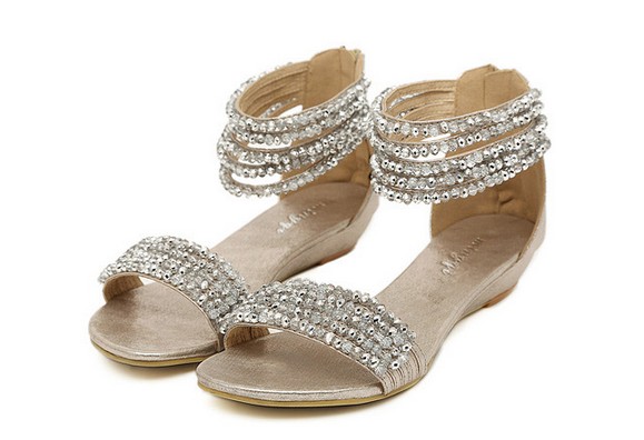 Diamond Design Boho Flat Fashion Sandals