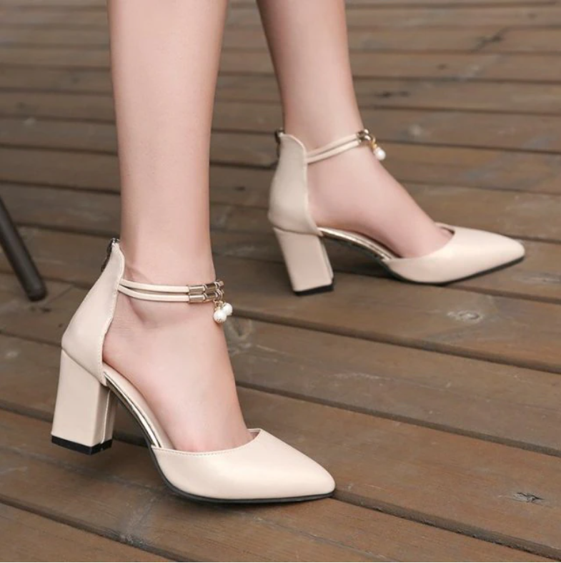 Summer Women Shoes Pointed Toe Pumps Dress High Heels