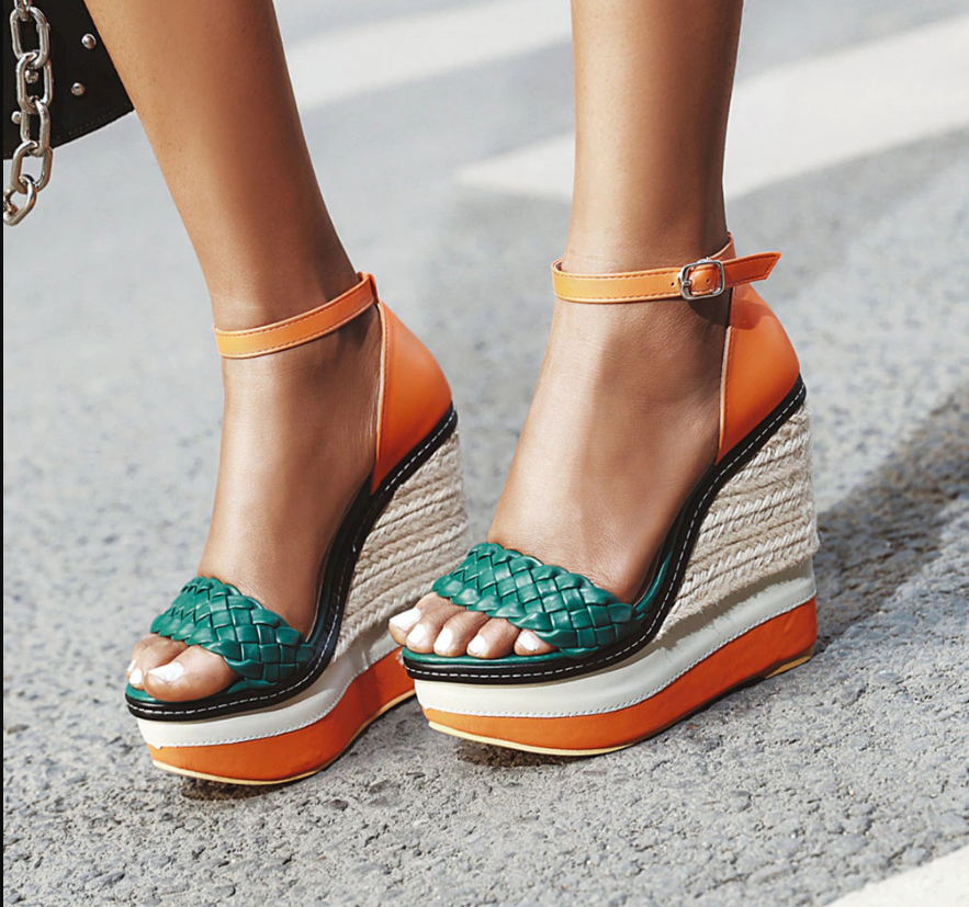 Brand Fashion Female Wedges High Heels Sandals Fashion