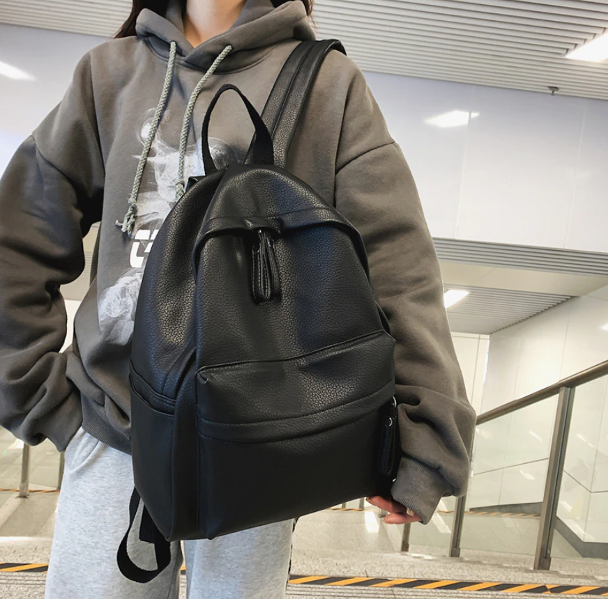 Fashion Backpack High Quality Pu Leather Women's Backpack For Teenage Girl