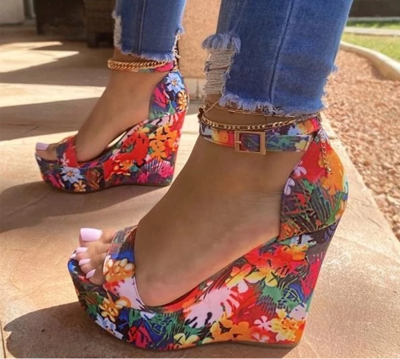 Sexy Girl Summer Design Party Women Shoes High Heels Buckle Ankle