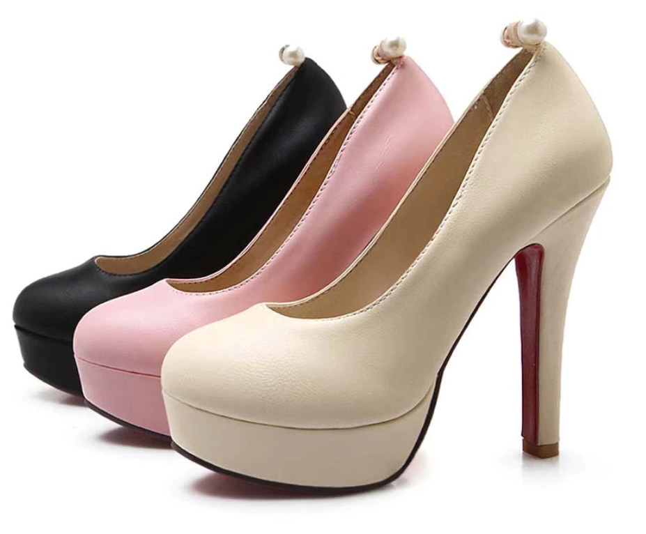 Women Shoes High Heels Stiletto Ankle Strap Round Toe Sexy Women 