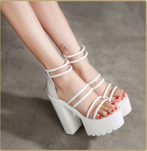 Transparent Straps High Heels Fashion Sandals