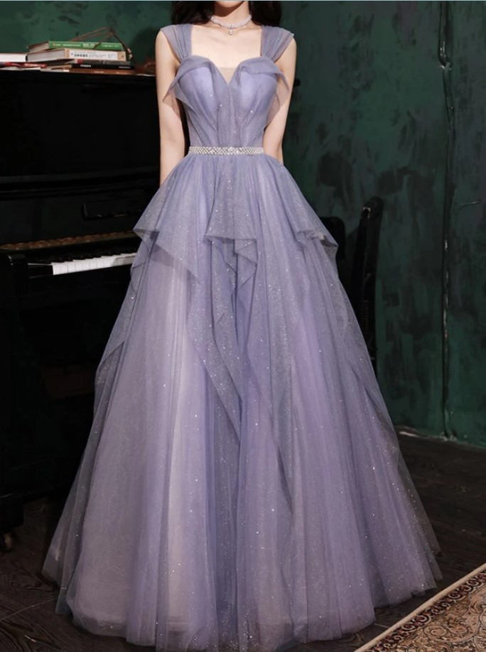 Off-the-Shoulder Sequin Lace Dress with Cascade Ruffle Detail Skirt main image 1