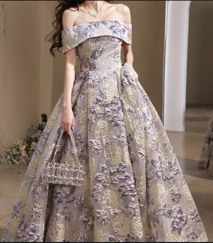 Elegant Ruched Off-Shoulder Dress in Luxe Fabric main image 0