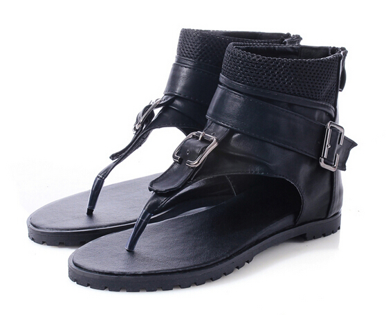 Casual Black Ankle Strap Fashion Sandals on Luulla