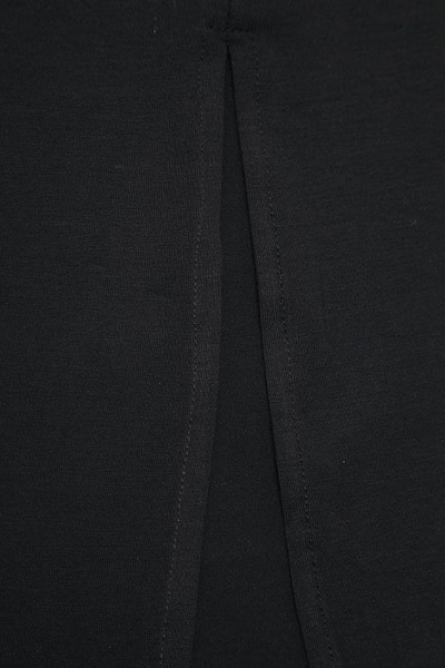 Black Pencil Maxi Skirt Featuring High Slit on Luulla