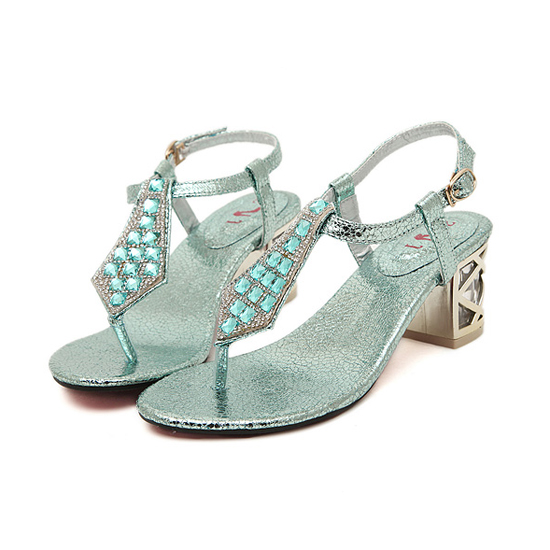 Gorgeous Diamond Studded Fashion Sandals In 3 Colors