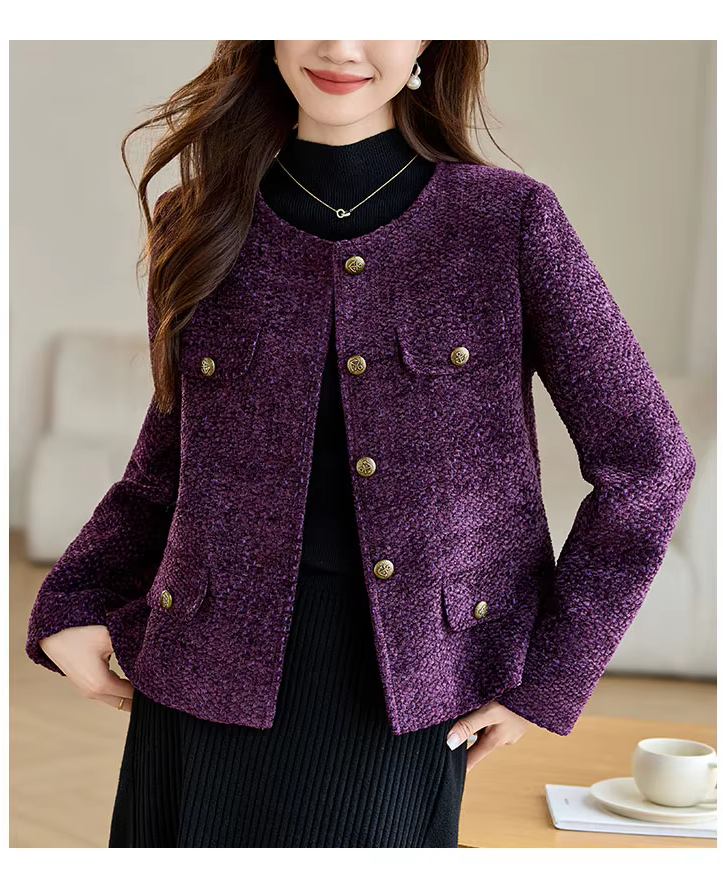 French High Quality Women's Luxury Tweed Jacket on Luulla