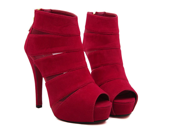 deep red heels