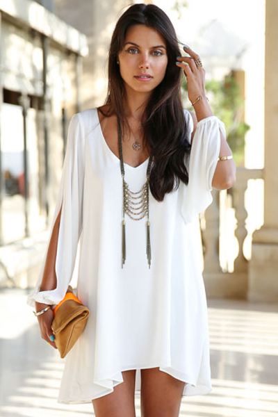 bohemian white attire