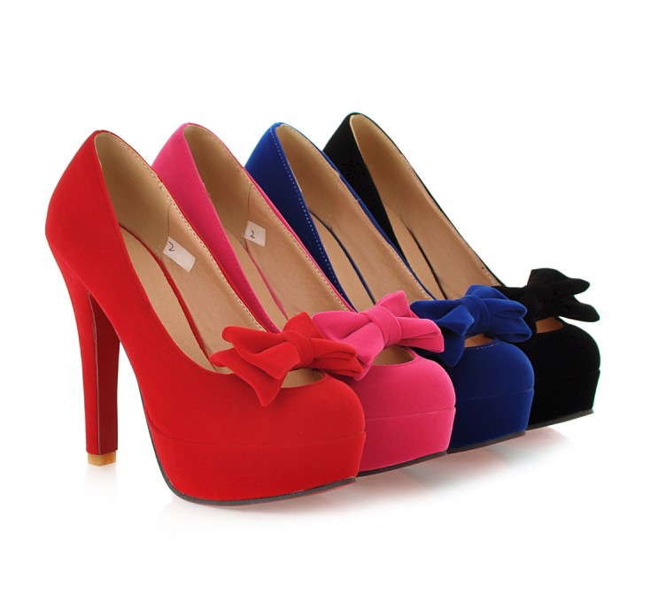 Cute Bow Design Pumps in 4 Colors