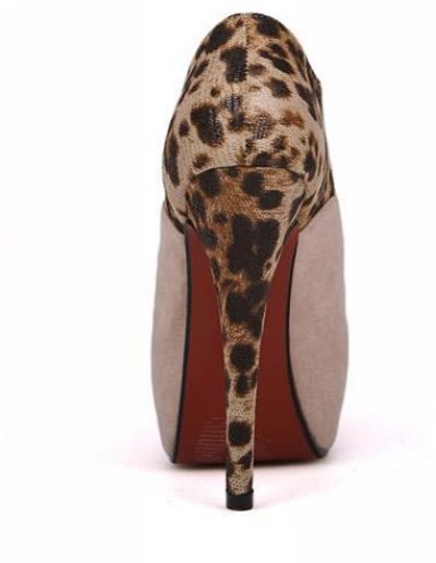 cheetah high heel booties