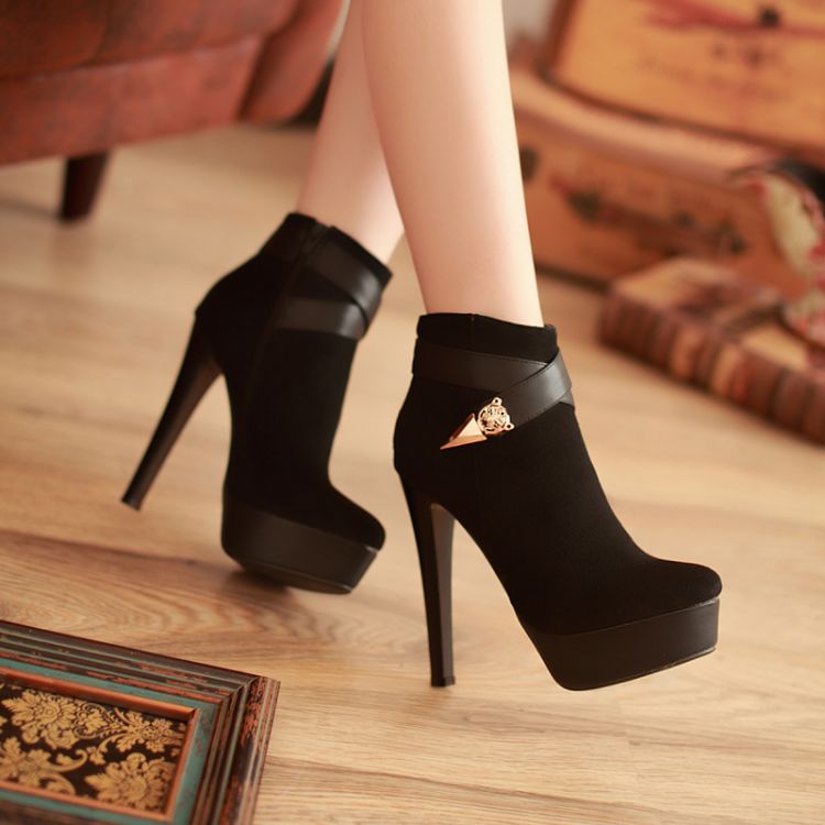 elegant black high heels