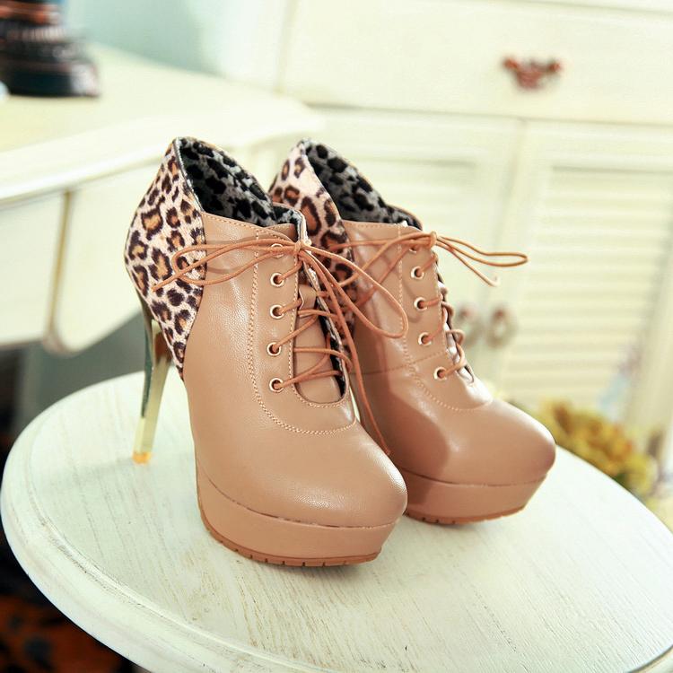 flat leopard print booties