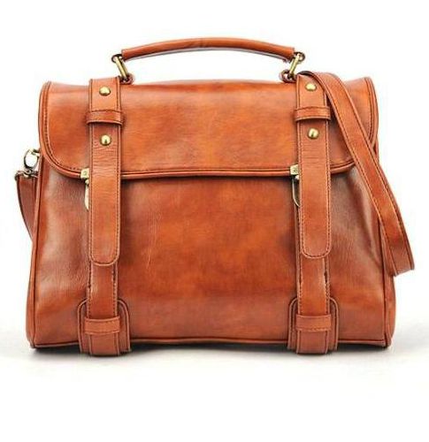 brown messenger purse