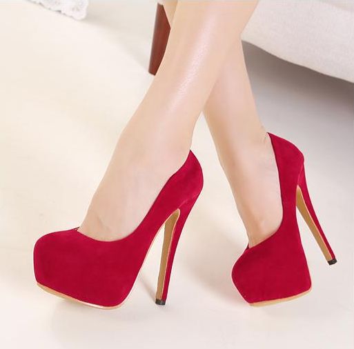 red classy heels