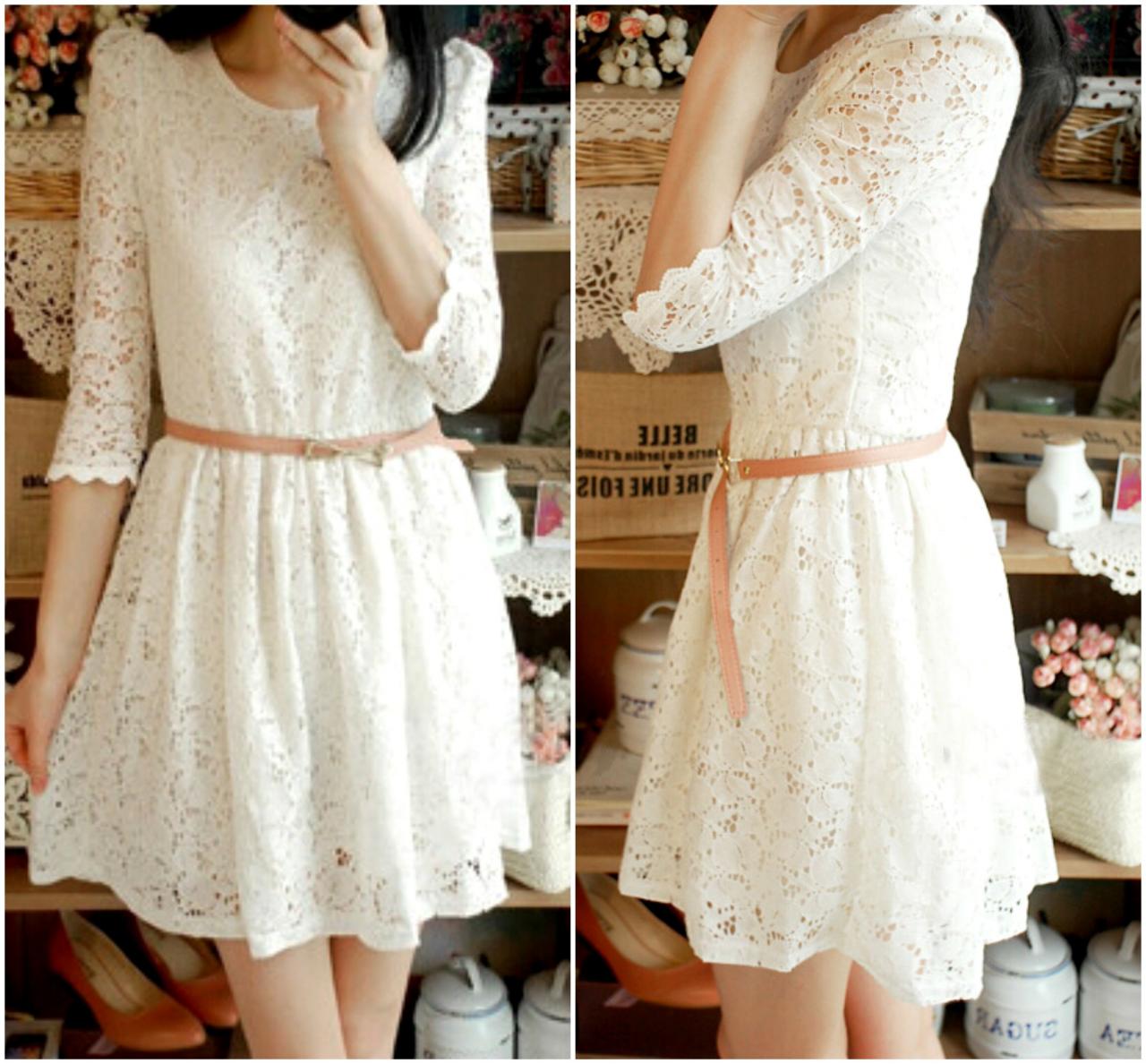 Beautiful Long Sleeve Lace Dress