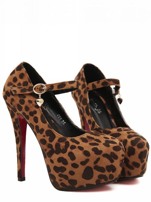 Leopard Print High Heels Fashion Shoes on Luulla