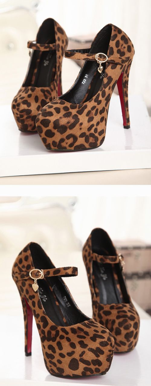leopard print heels