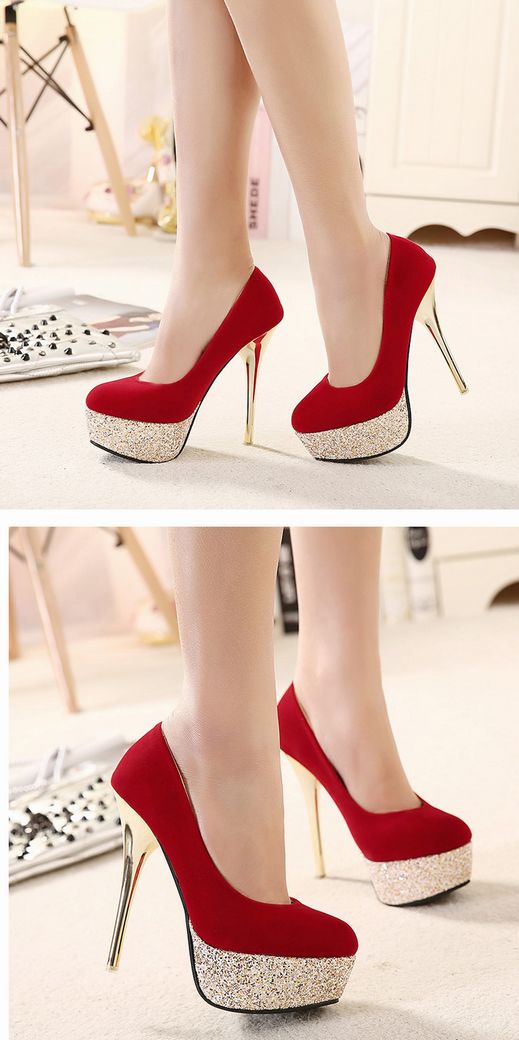Gorgeous Red High Heels Fashion Shoes on Luulla
