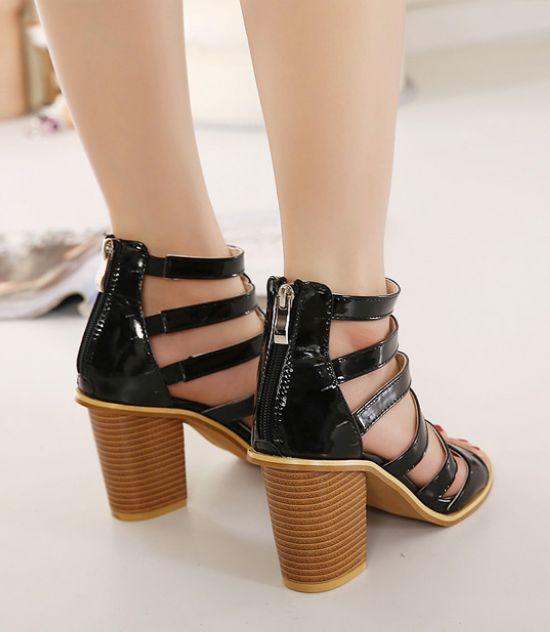 cheap black gladiator sandals