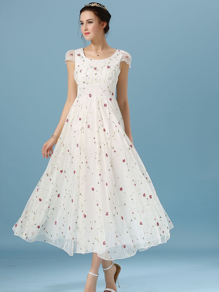 cheap white lace maxi dress
