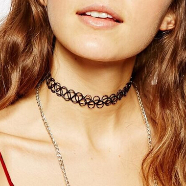 Cute Black Choker Necklace