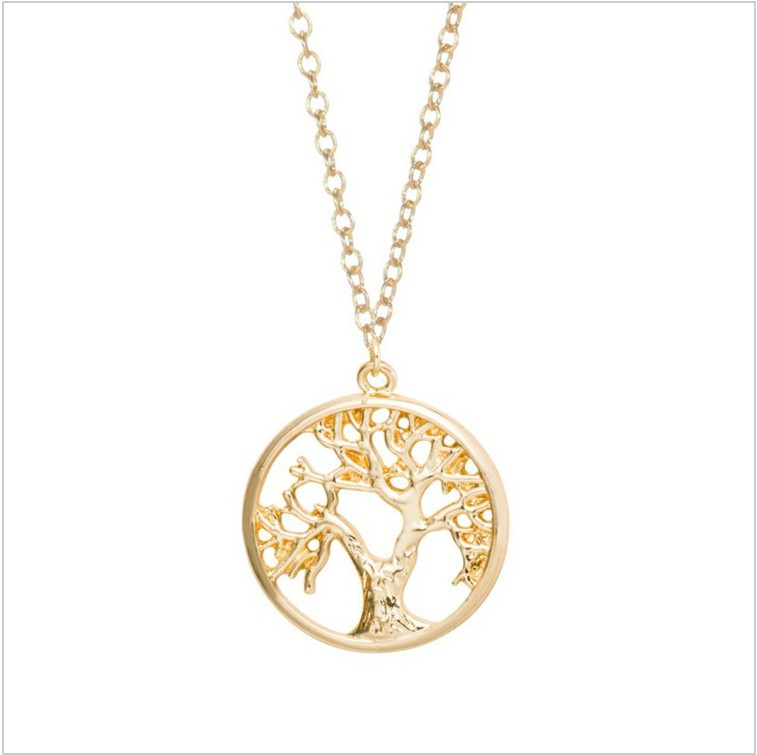 Gold and Silver Plated Tree of Life Necklace