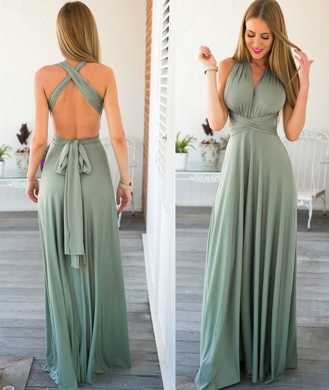 long goddess dress