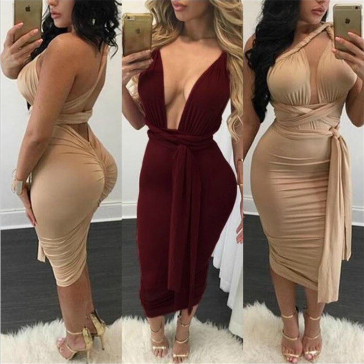 Five Colors Women Sexy Multi Wear Dresses
