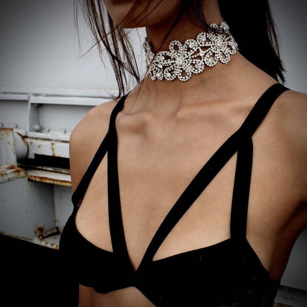 Luxury Elegant Fully Jewelled Choker Necklace