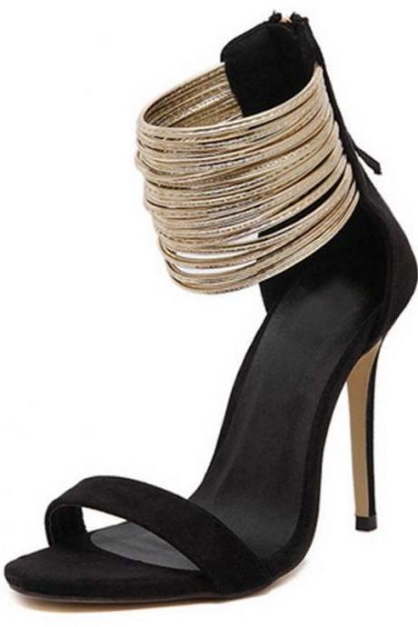 Classy Thin High Heels Ankle Strap Fashion Sandals