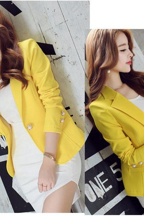 Yellow Blazer and Jacket for Women