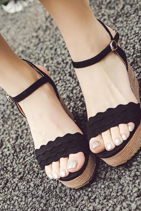 Classy Wedge Summer Sandals