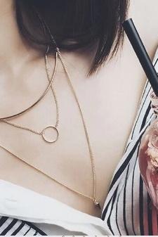 Classy Gold Layered Necklace