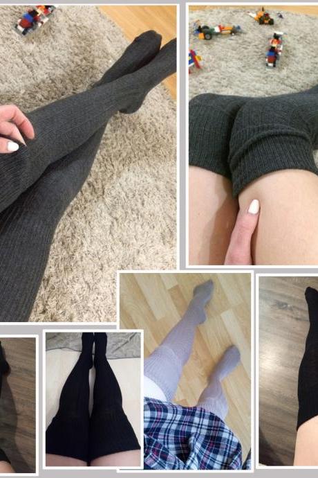 Cotton Thigh High Over the Knee Comfy Socks