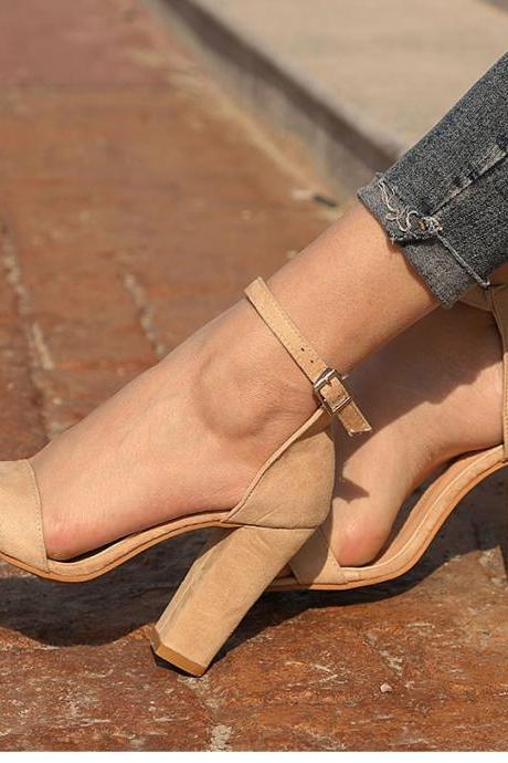 Women's Fashion Peep Toe High Heels Sandals