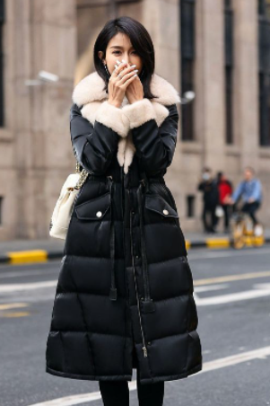 Winter Fashion Zipper Cotton-padded Parkas