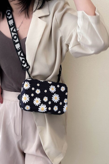 Girls Floral Printed Crossbody Bags Classic Elegant