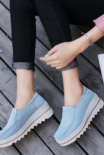 Women Casual Shoes Loafers New Round Toe