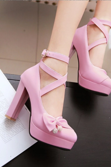 Classic Fashion Woman Shoes Pink White