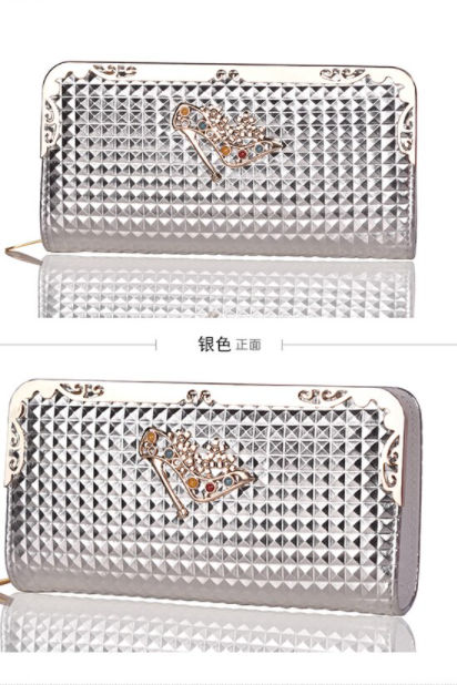 Luxury Diamond Leather Wallet