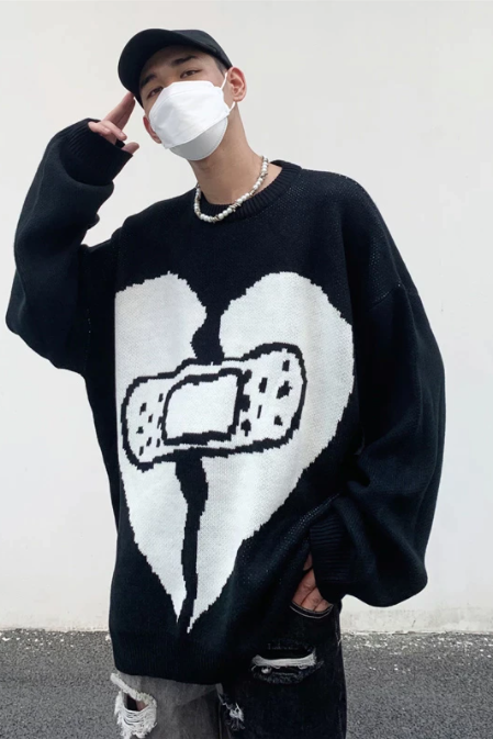 Long Sleeve Knit Pullover Winter
