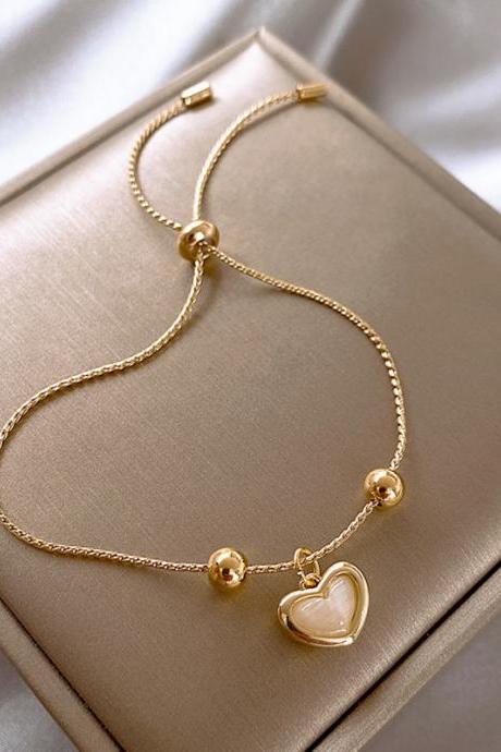 Lovely Heart Charm Bracelet