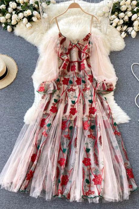 Vintage Floral Mixi Dress