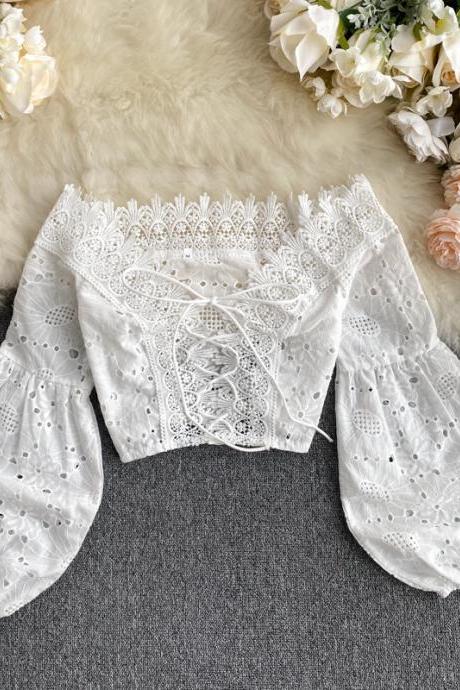  Lace Sexy Short Crop