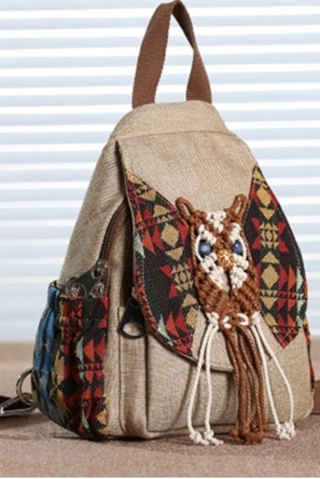  Handmade Canvas Backpack
