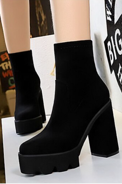 Ankle Boots Round Toe